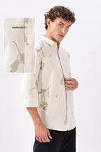 "Whispers in Sage" Embroidered Shirt