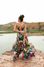 Green Orchid Tiered Dress
