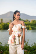 Peonies Tube Top and Pants