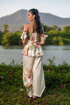 Peonies Tube Top and Pants