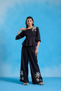 Starlit Noir Peplum Co-ord