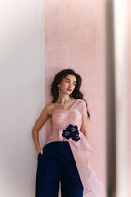Denim Bloom Top
