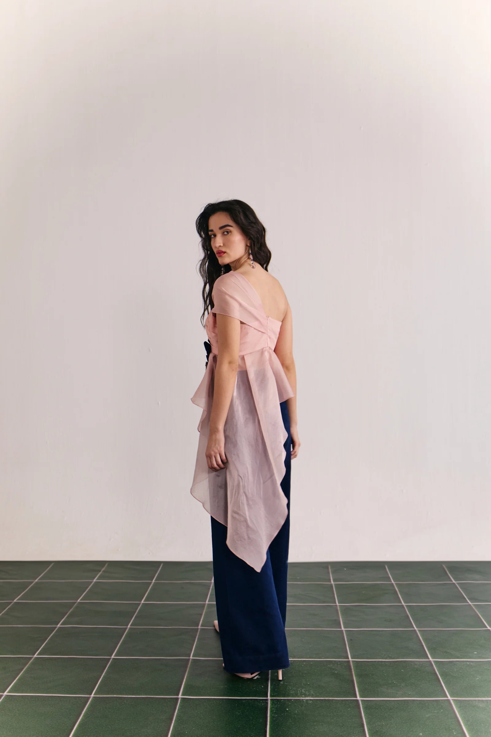 Denim Bloom Top