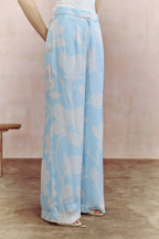 Aqua Bloom Vest Coord set