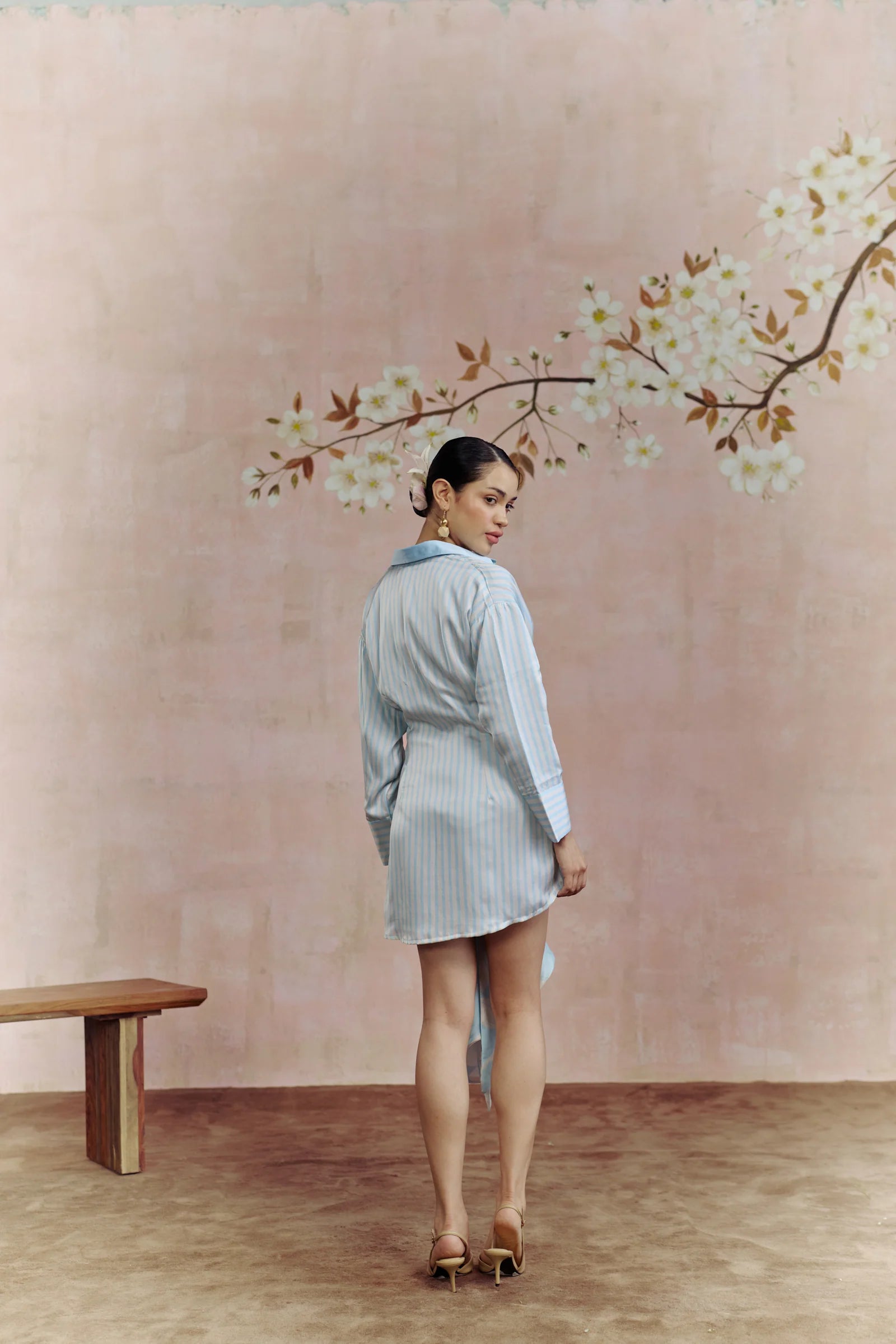 Coastal Stripe Shirt Dress