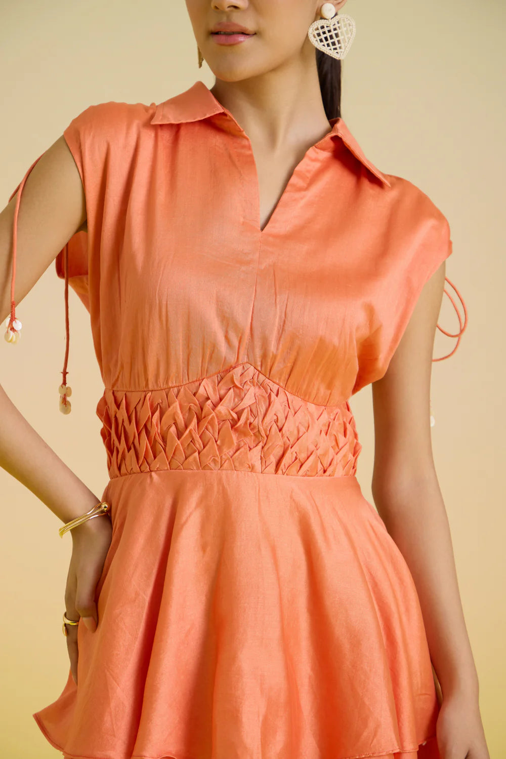 Sunset sorbet layered dress