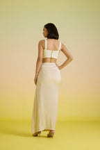 Ivory shell bustier
