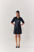 Regalia detailed short dress with sleeves