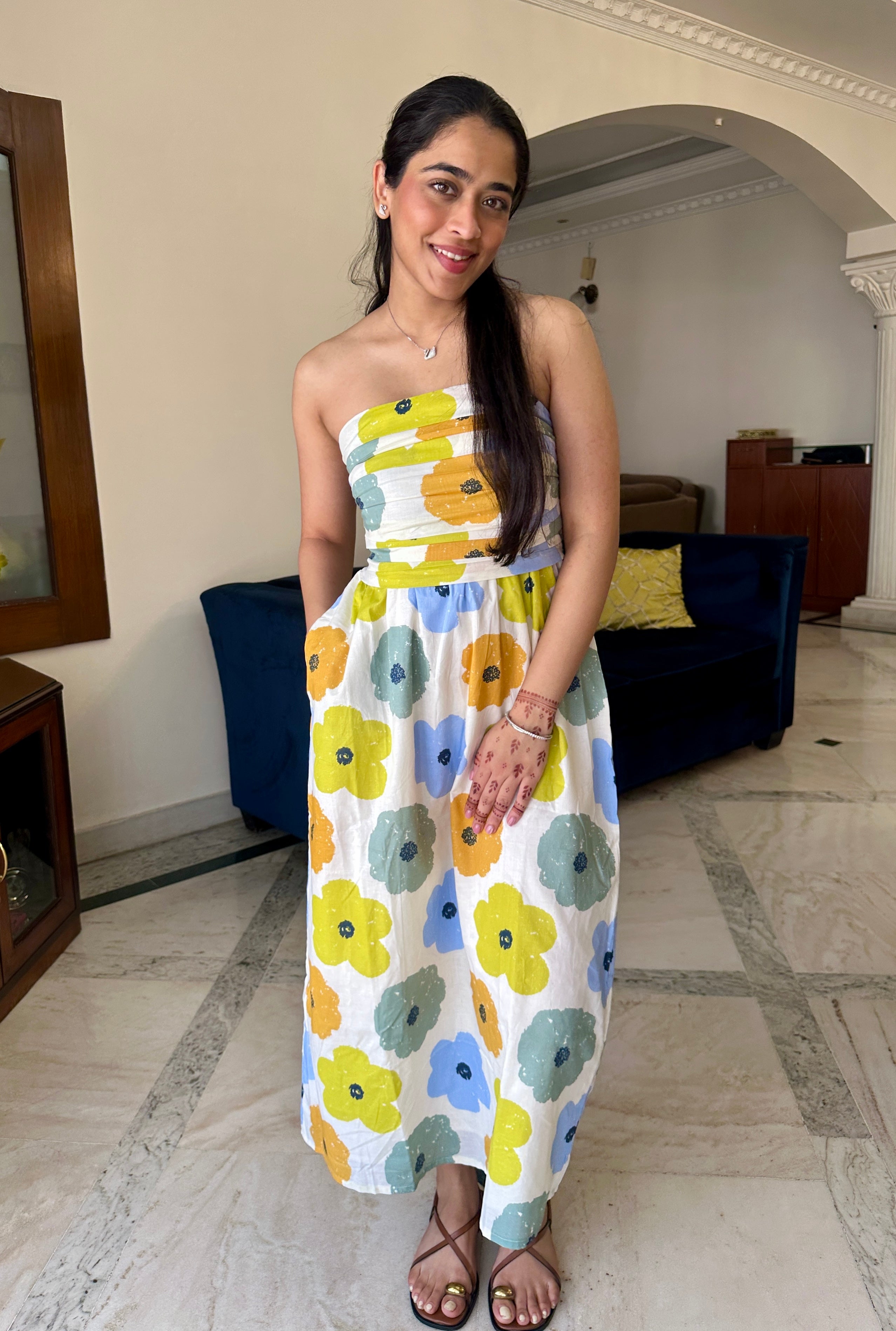 Petal Pop Midi Dress