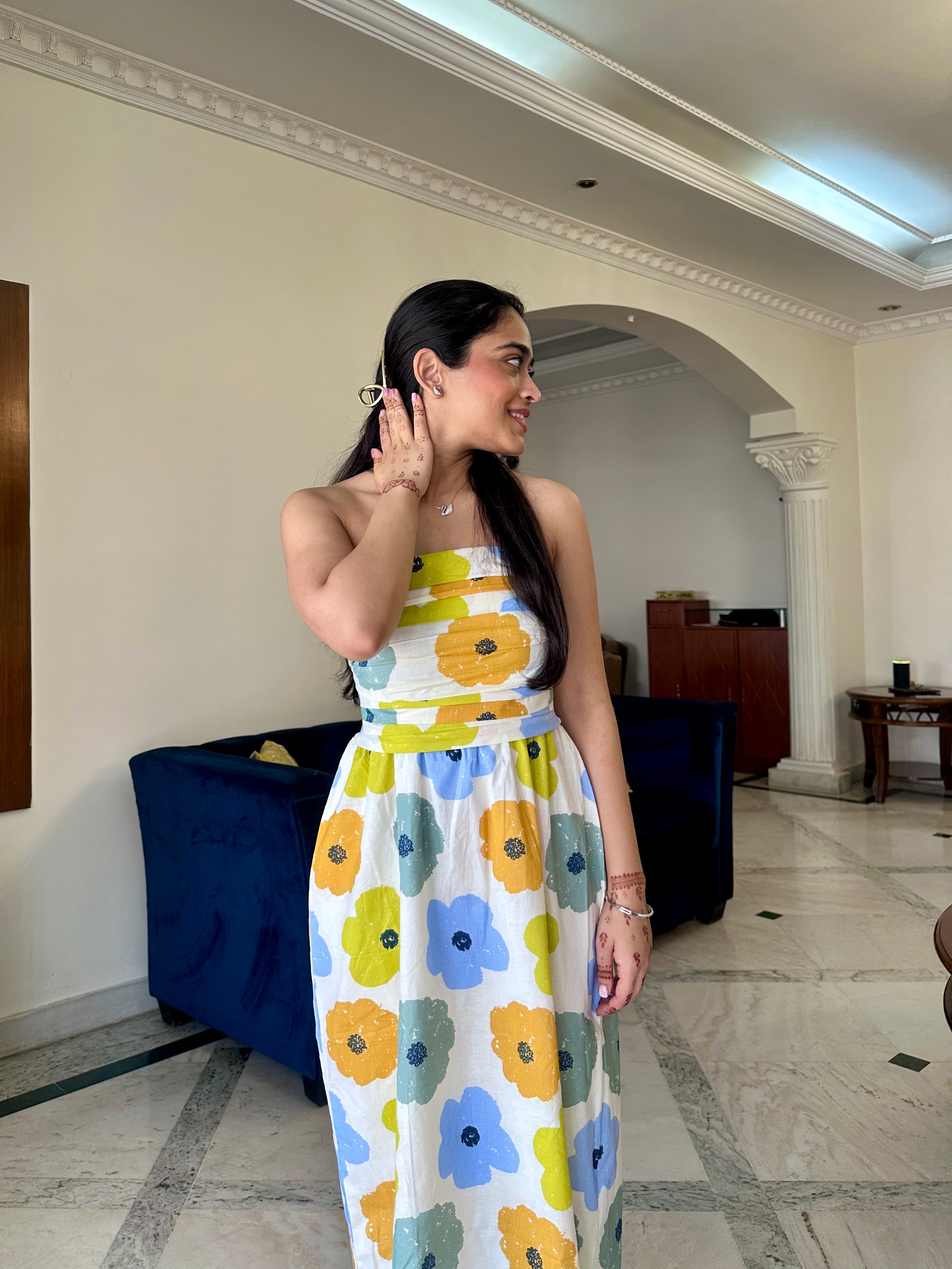 Petal Pop Midi Dress