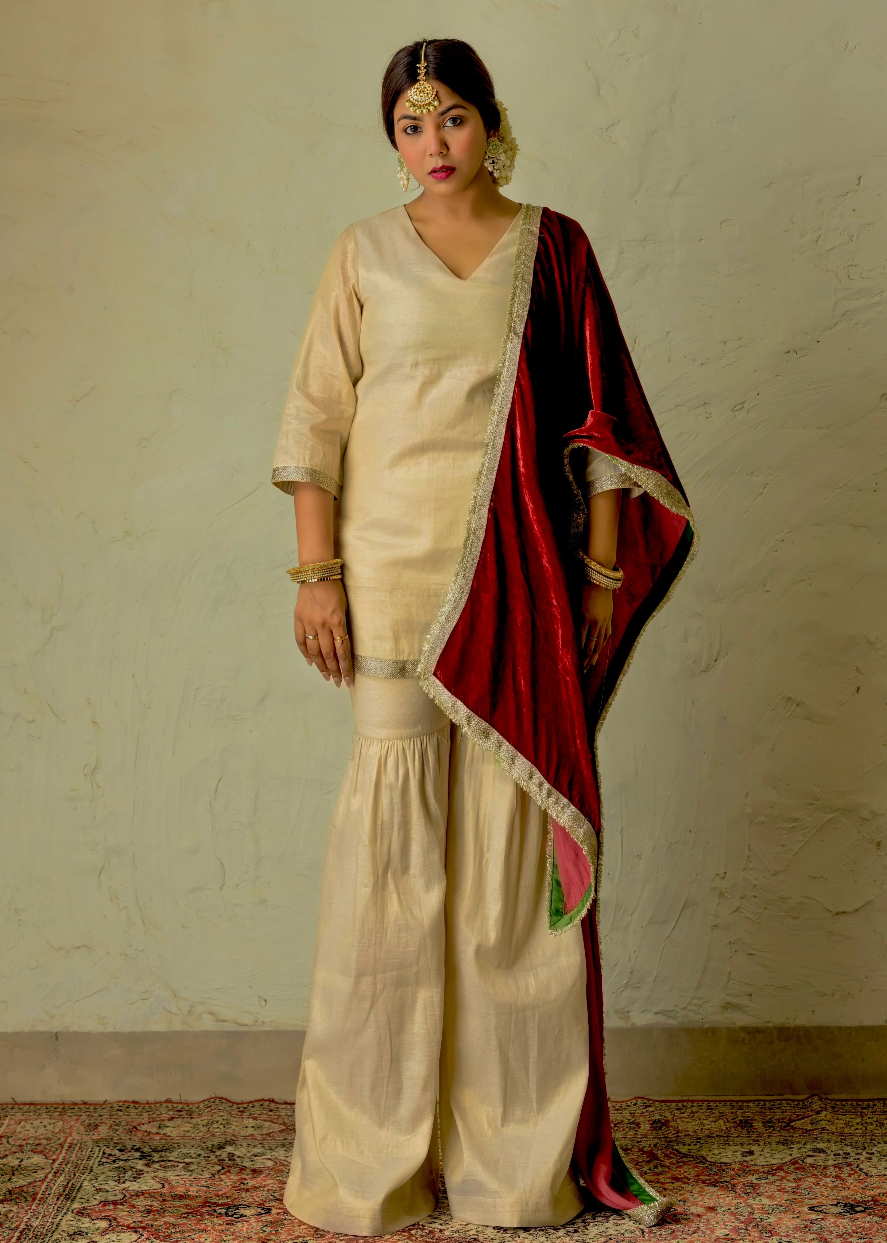 Noor-e-Gulab Sharara Set