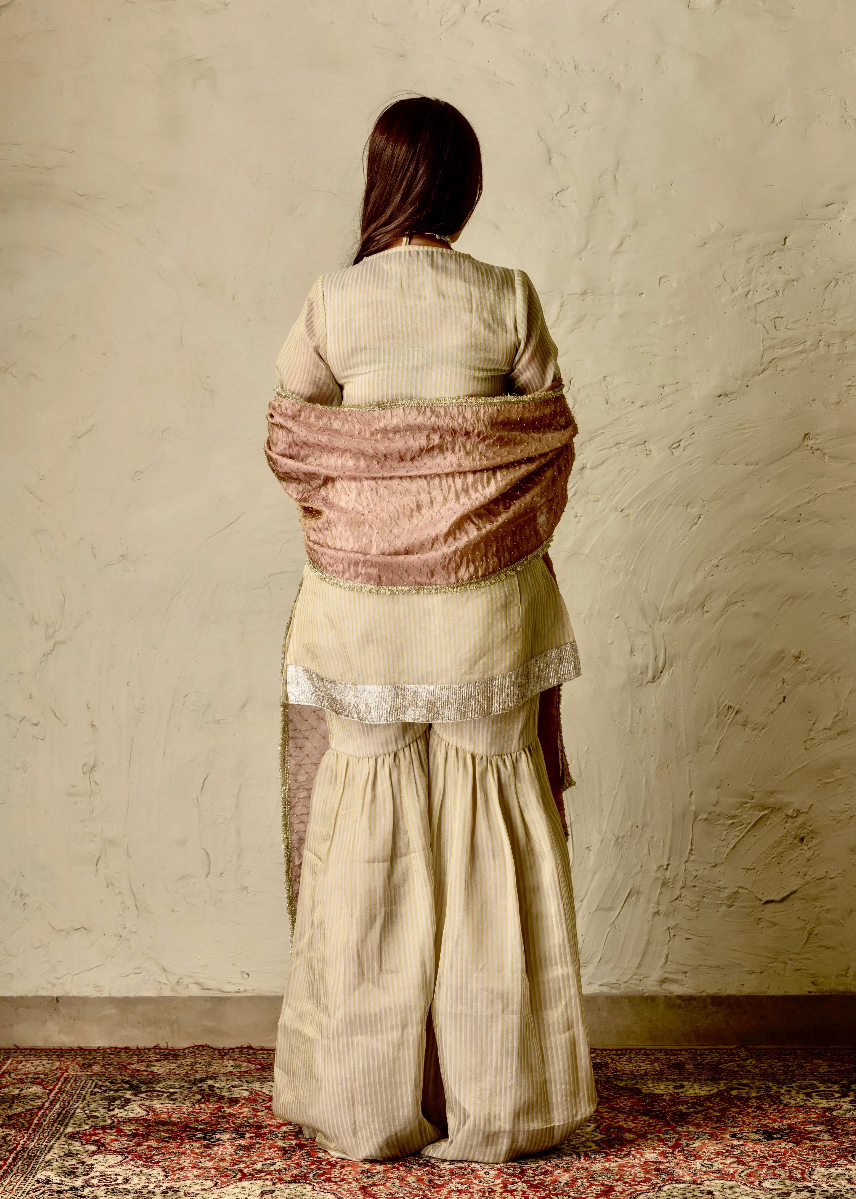 Champagne Blush Sharara Set