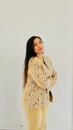 Gold Round Neck Co-ord Set