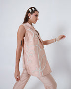 Nude Double Breast Blazer and Pant