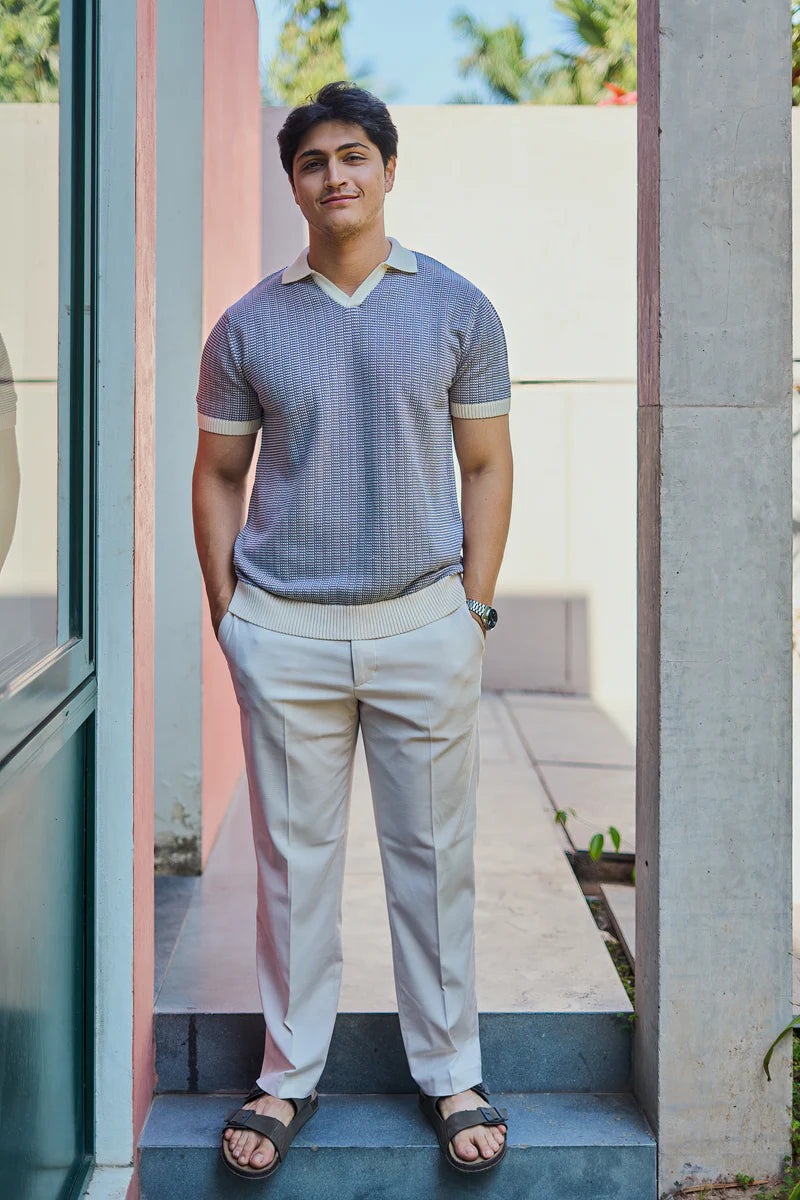 Roman Purple & White Old Money Polo