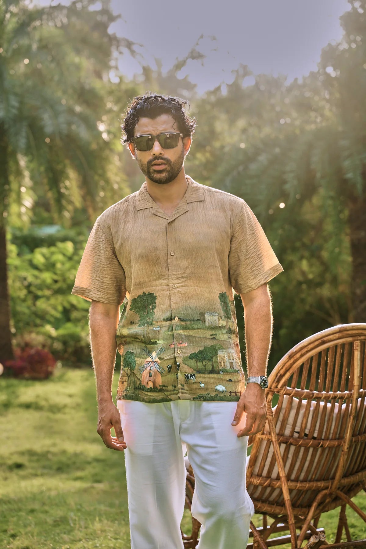 Countryside Escape Cuban Collar Shirt