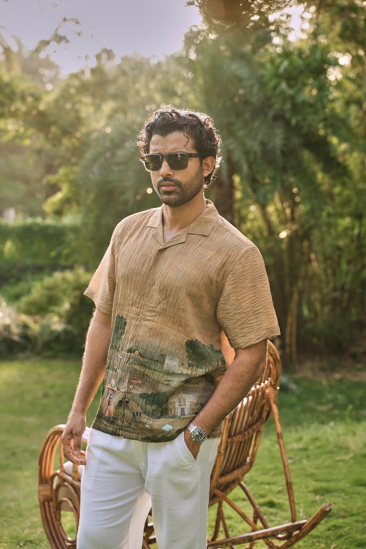 Countryside Escape Cuban Collar Shirt