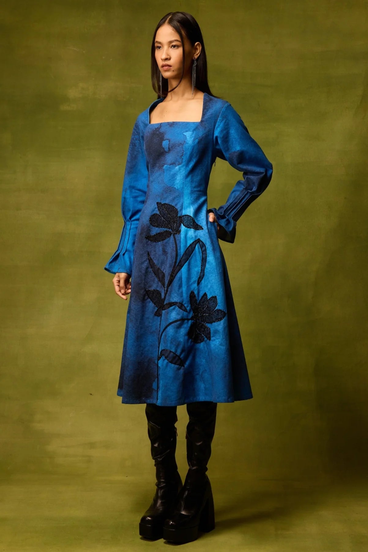 Saphiré Muse Flora Midi Dress