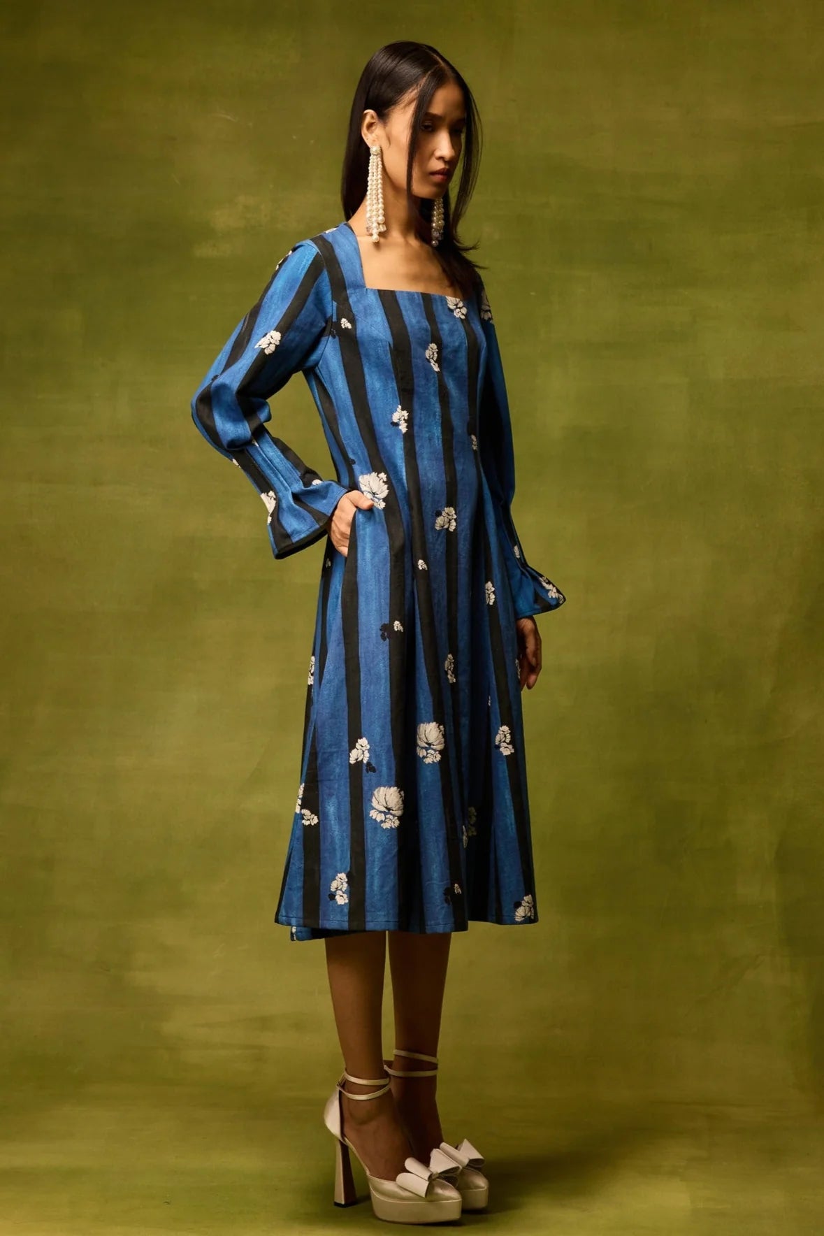 Saphiré Bloom Flora Midi Dress