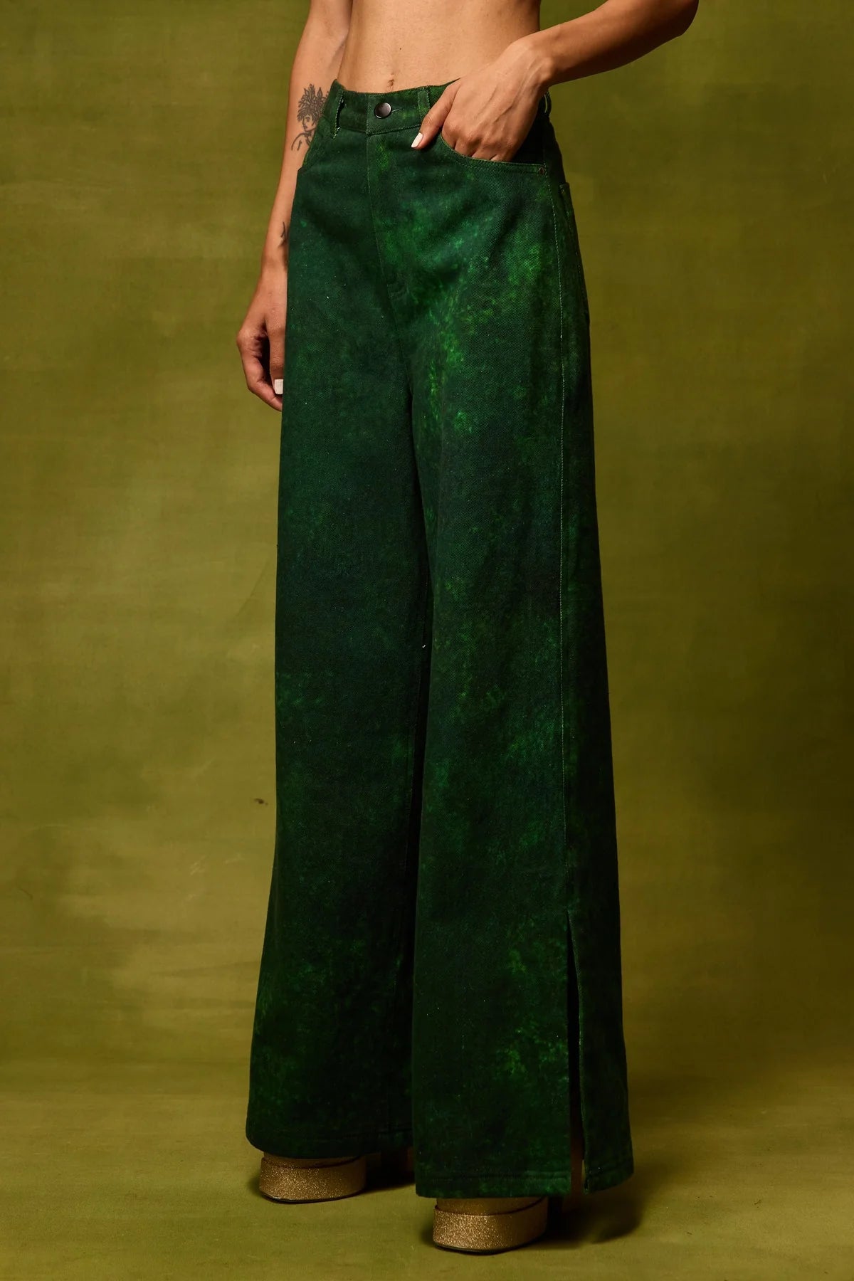 Emerald Muse Straight Trousers