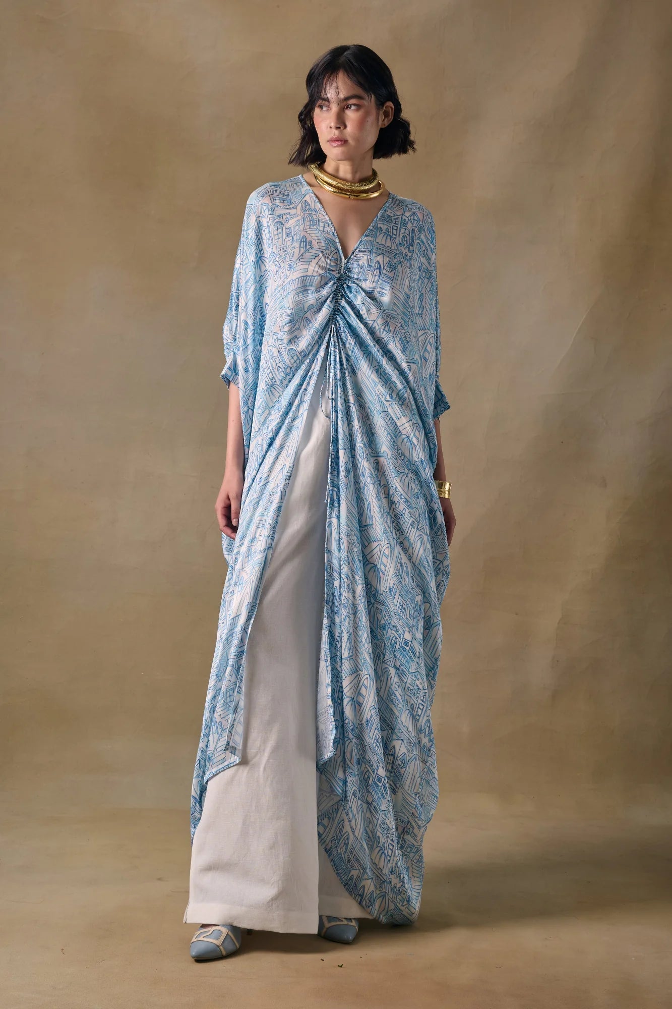 Blue Landscape Kaftan