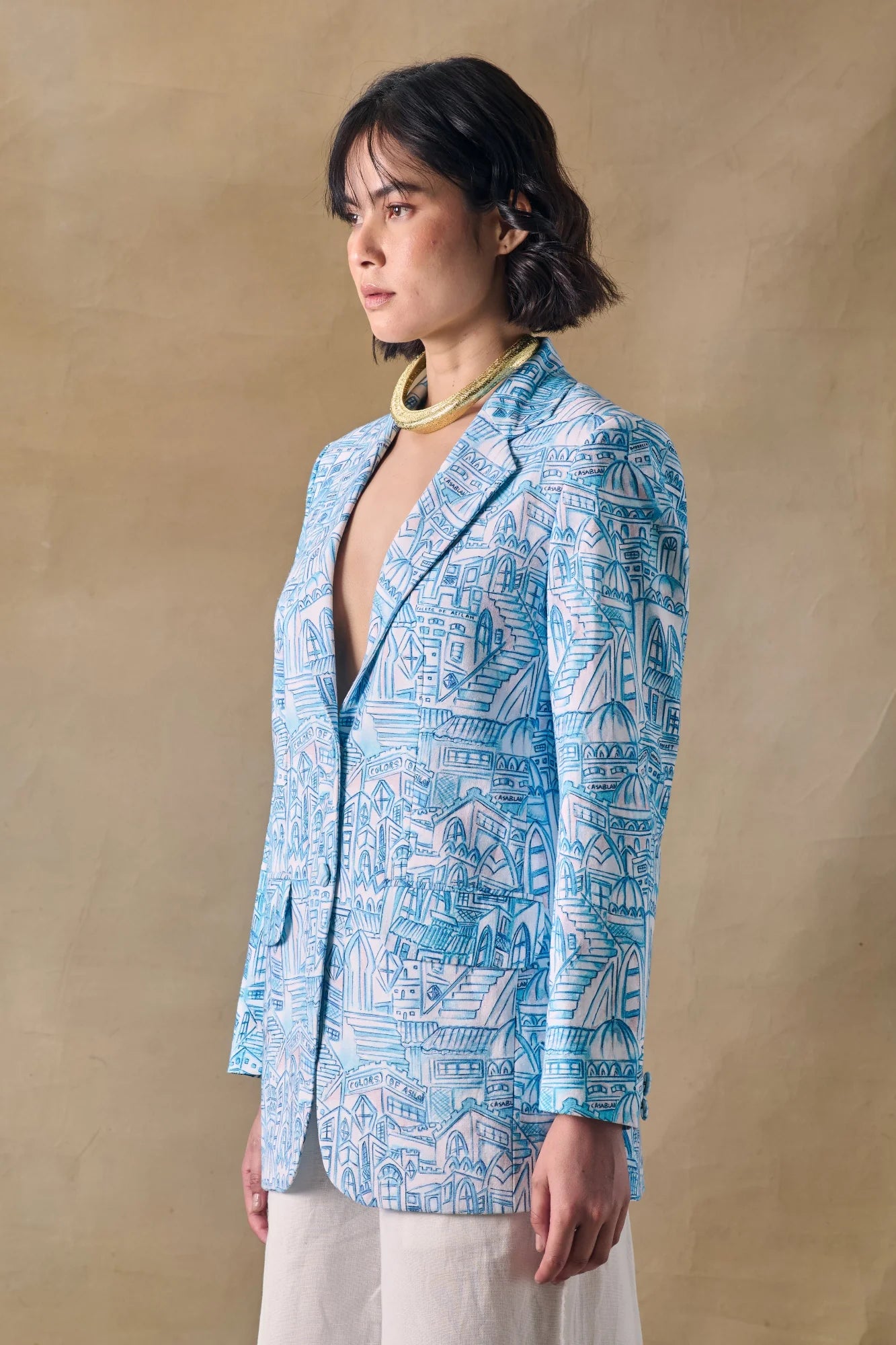 Blue Landscape Blazer
