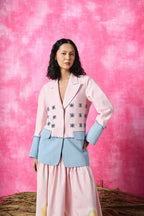 Blush Pop Embroidered Blazer