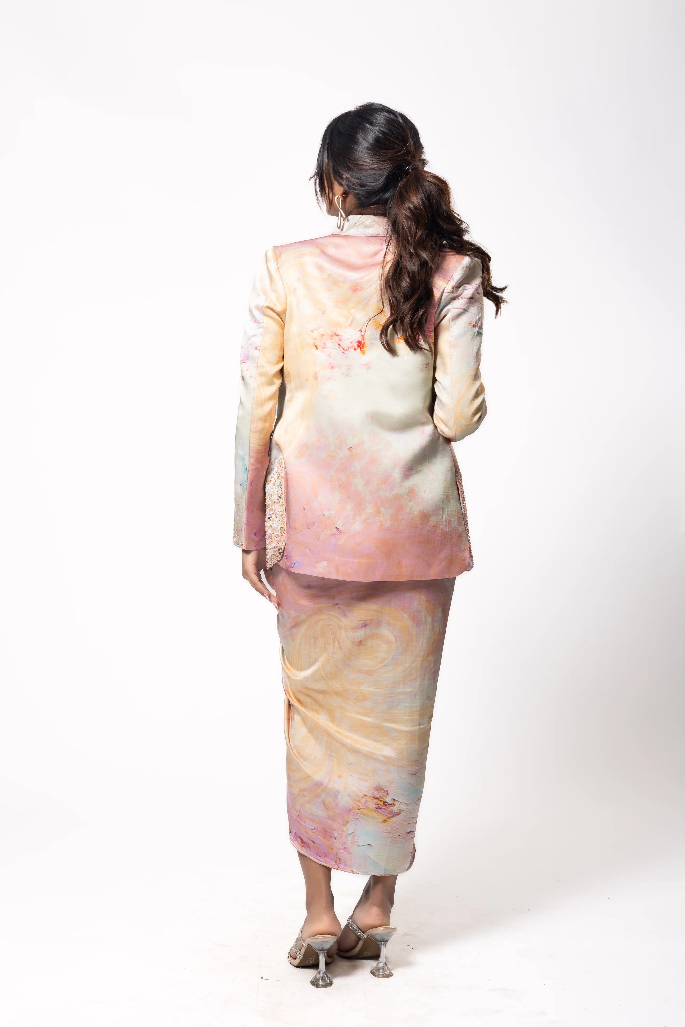 Aurora Blazer and Skirt Set