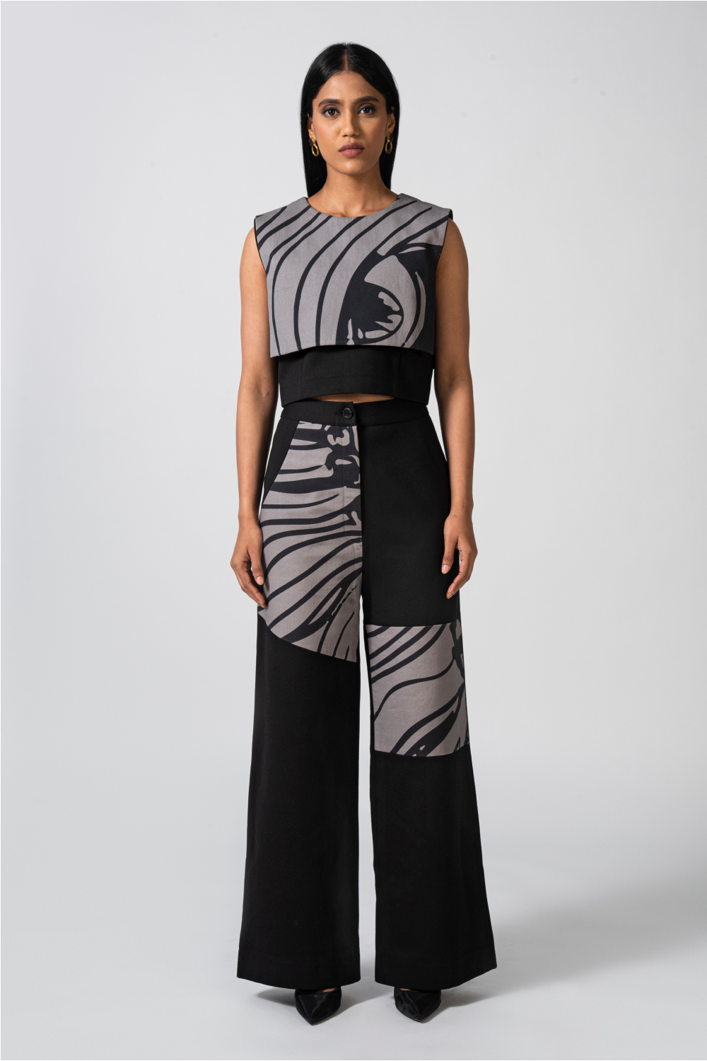 Sleek Onyx Block Pants