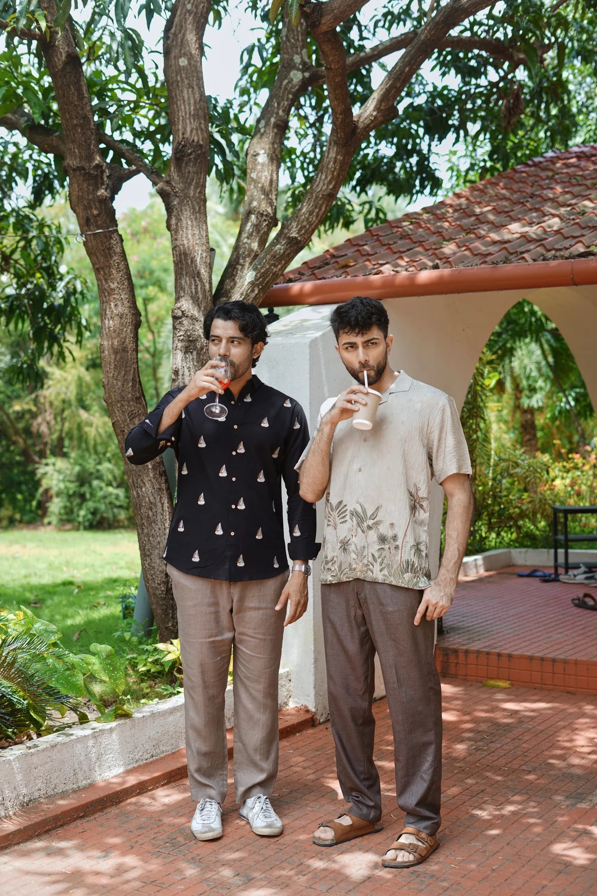 Palmshore Drift Printed Cuban Collar Shirt