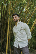 Palm Drive Embroidered Stripes Shirt