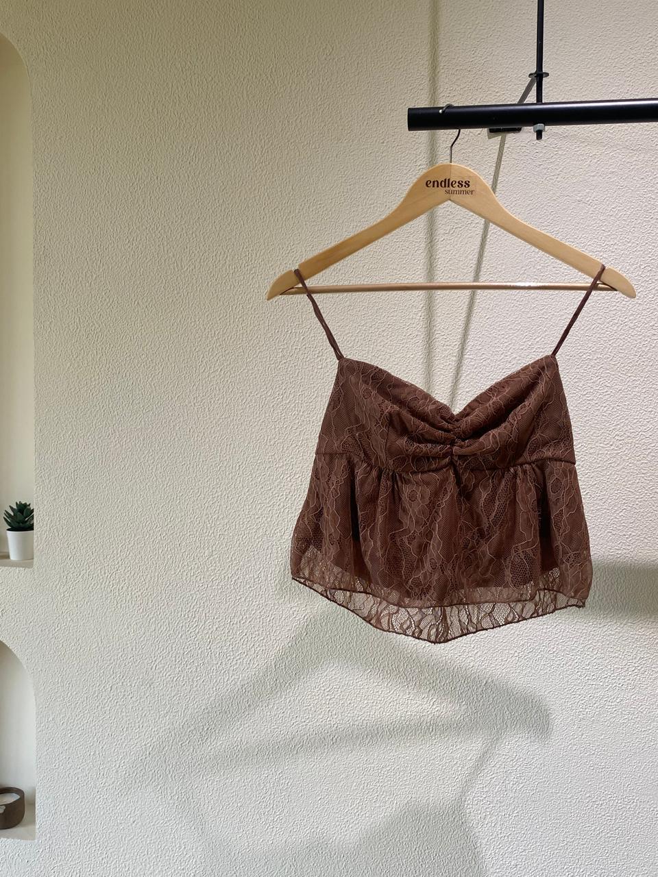 Brown Very peri top