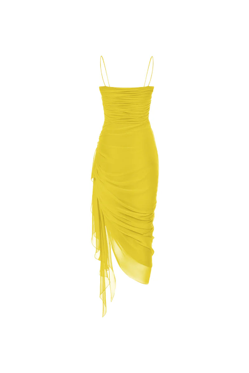 Lemon Drape Dress