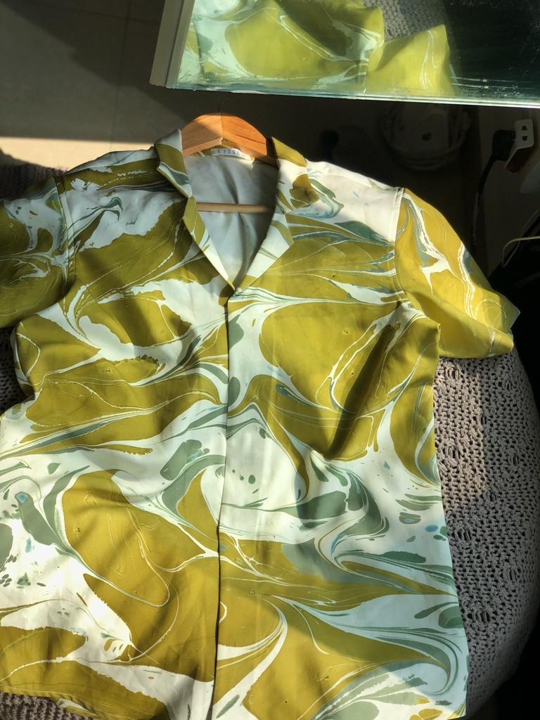 Cuban Collar Shirt - Dew Of The Sea