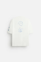 Tonal embriodery T-shirt