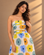Petal Pop Midi Dress