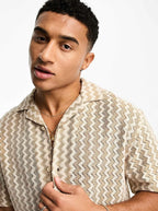 Crochet Beige Shirt