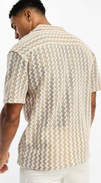 Crochet Beige Shirt