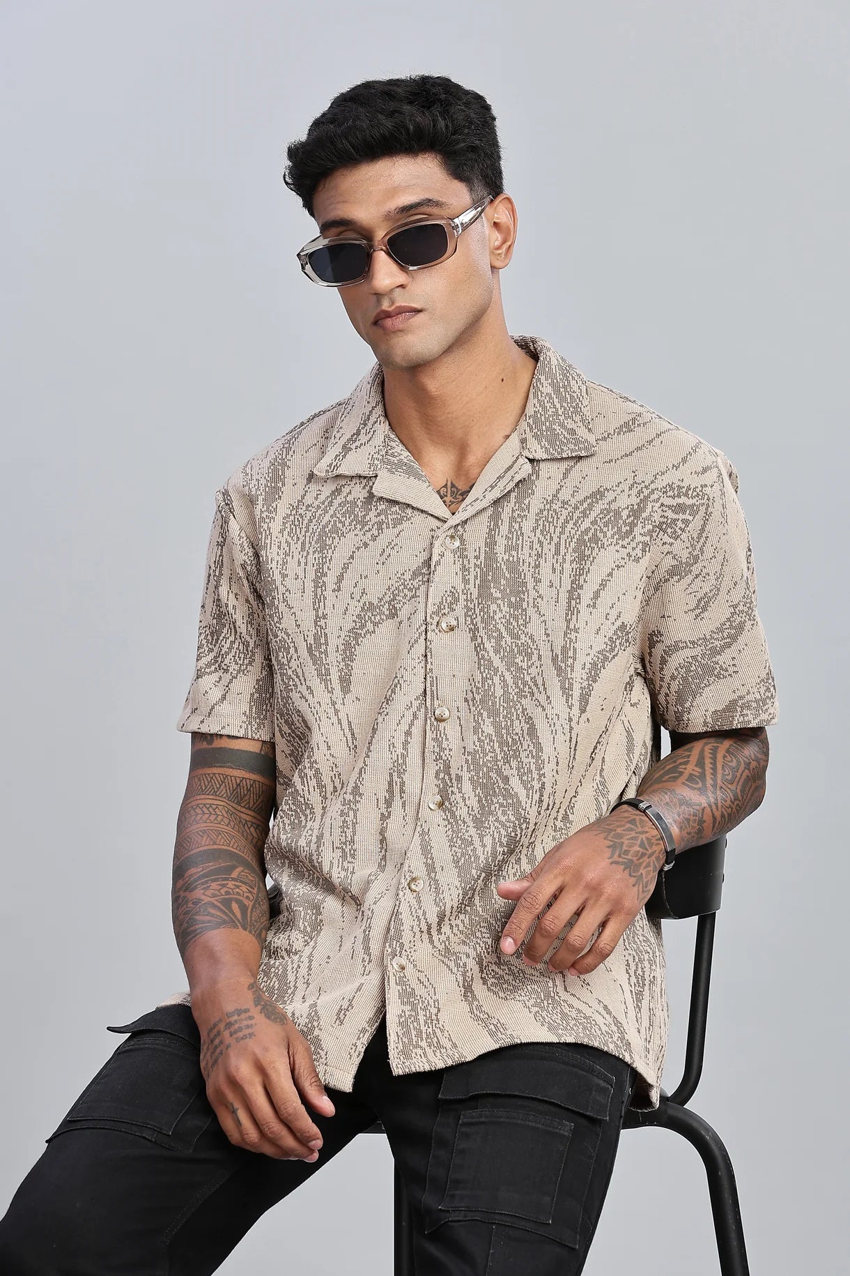 Crochet Beige Shirt